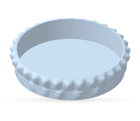 Khay tròn viền nhún