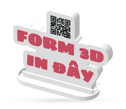 QR trên chữ bong bóng