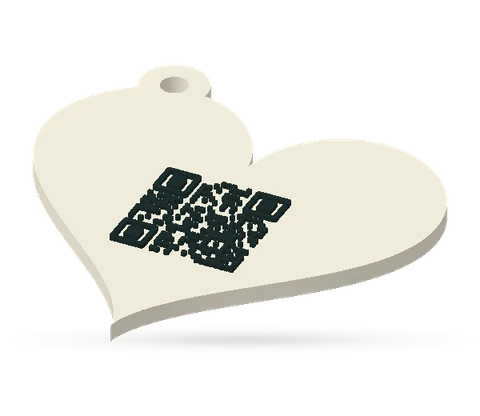 Móc khóa QR trái tim
