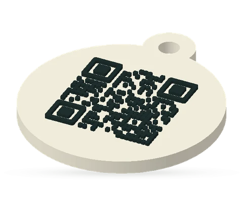 Móc khóa QR tròn