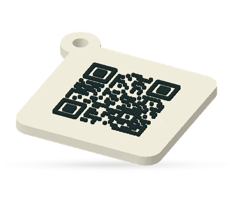 Móc khóa QR thẻ vuông